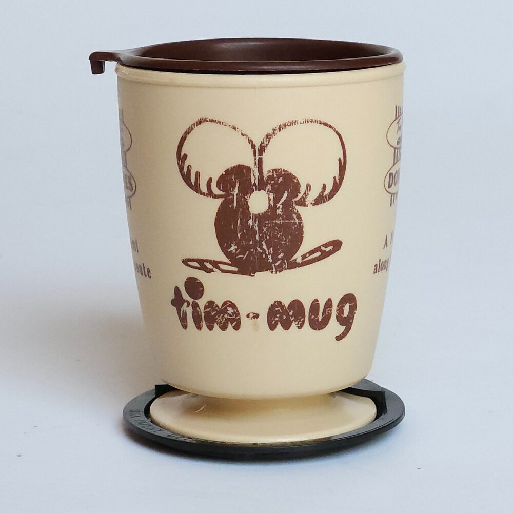 Vintage Tim Hortons Tim Mug Pedestal Base "A friend along the way"
